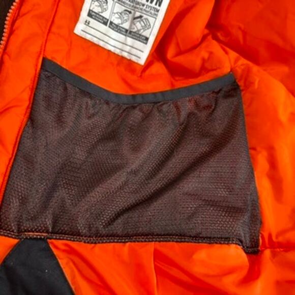 Columbia Kids Black Gray and Orange Hooded Omni-Tech Winter Jacket Size XL - Picture 10 of 12